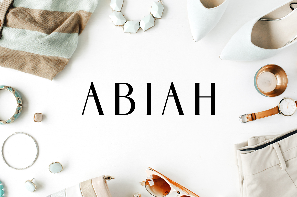Abiah: A Modern Sans Serif Font for Creative Branding