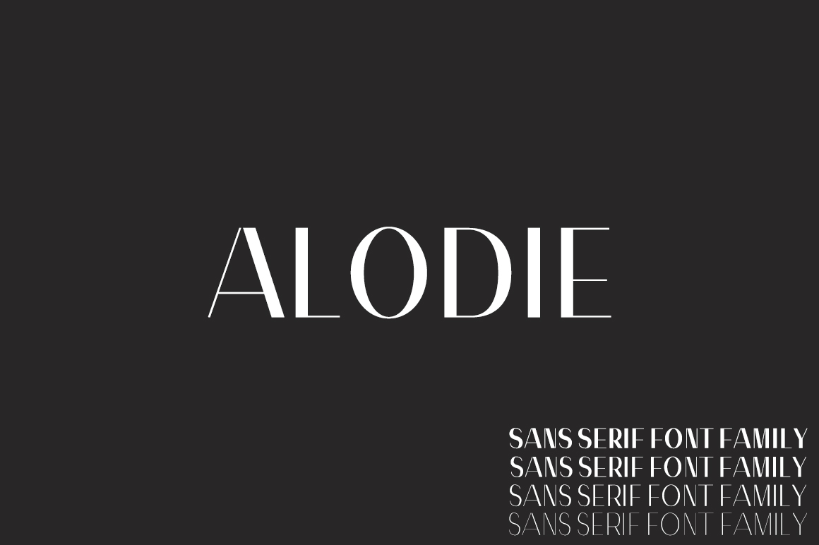 Alodie: A Modern Sans Serif Font for Campaign Creativity