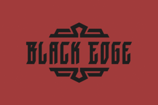 Black Edge Font for Handmade and Commercial Projects