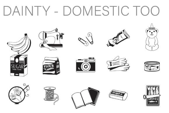 Dainty Domestic Too Dingbats: A Charming Font for Editorial Design
