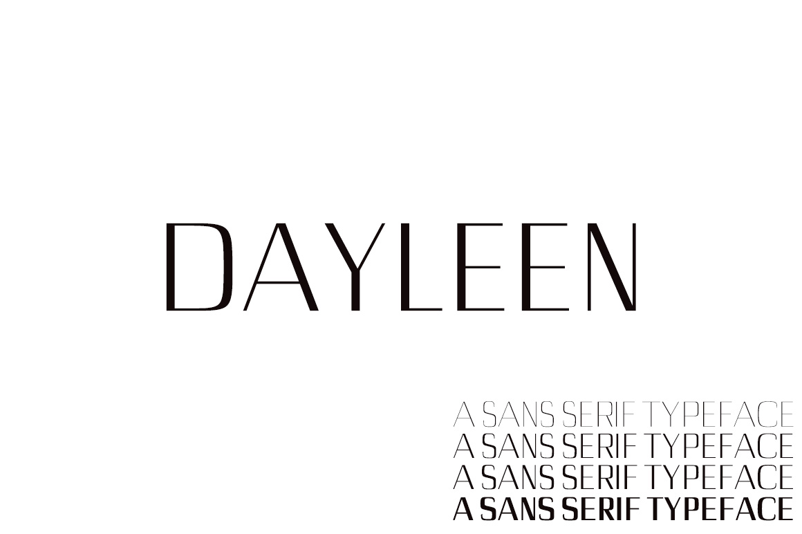 Dayleen: A Modern Sans Serif Font for Digital Design