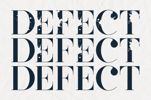 Defect: The Bold Serif Font That Elevates Campaign Design