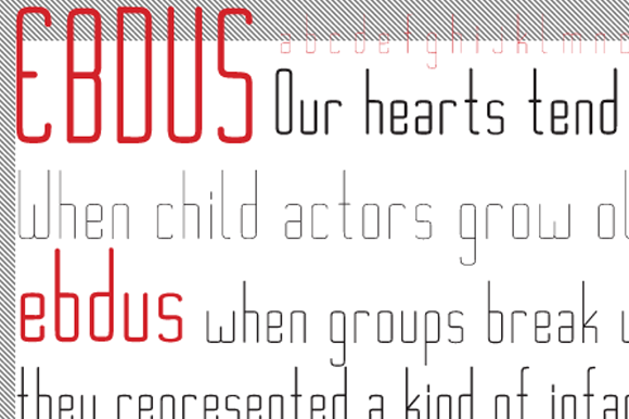 Ebdus Family: A Modern Sans Serif Font for Editorial Design