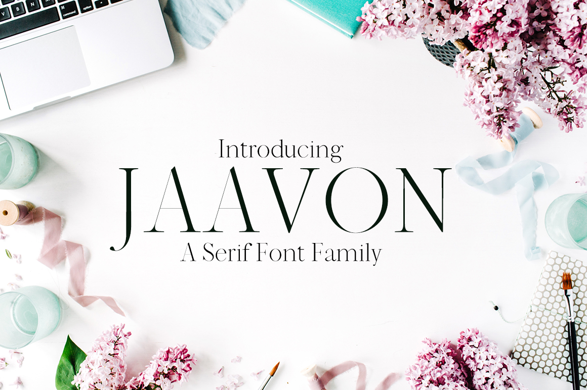 Jaavon Serif Font for Campaign Creatives