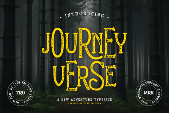 Journeyverse: A Vintage Serif Font for Bold Digital Campaigns
