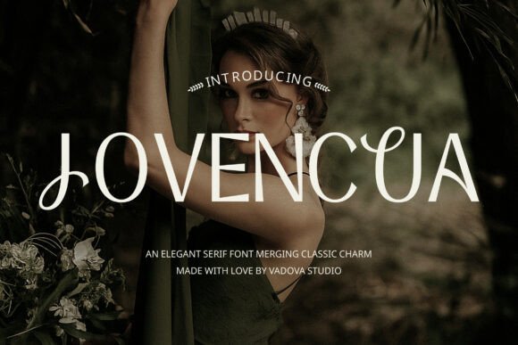 Jovencua: A Refined Serif Typeface for Modern Branding