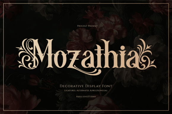 Mozathia – A Blackletter Font for Dark Romance and Brand Impact