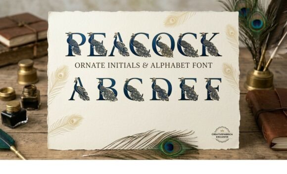 Peacock Ornate: A Regal Typeface for Editorial Design