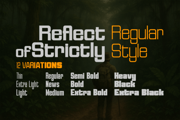 Reflect of Strictly: A Versatile Sans Serif Font for Modern Branding