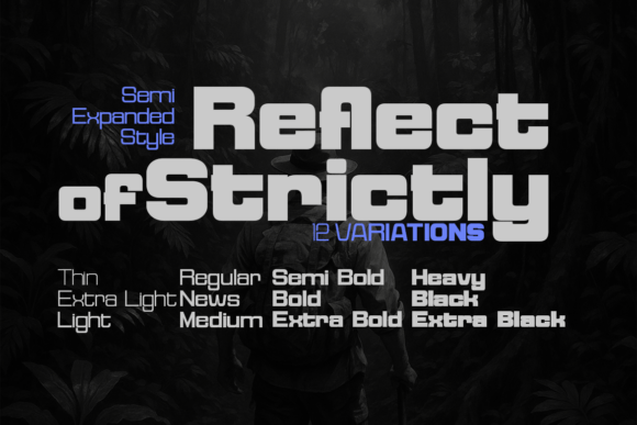 Reflect of Strictly Semi Expanded Font Review