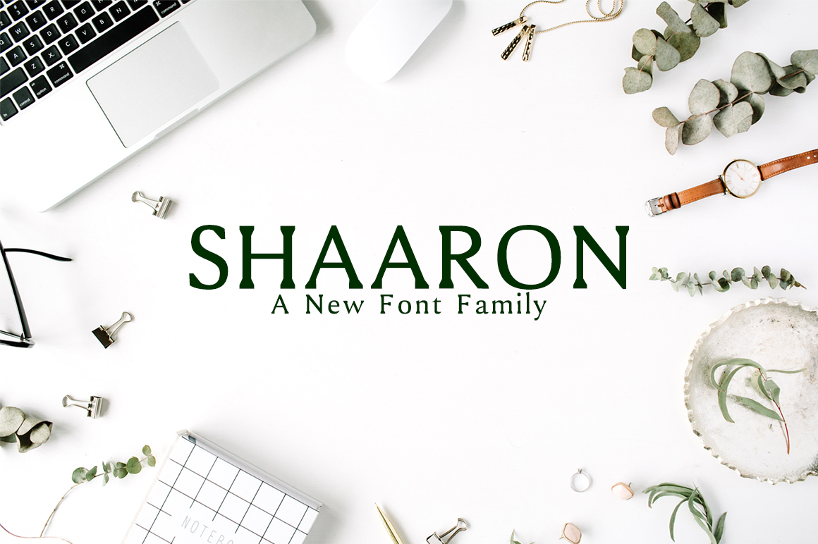 Shaaron: A Modern Serif Font for Editorial Design