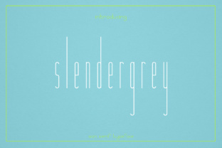 Slendergrey: A Modern Typeface for Handmade Creations