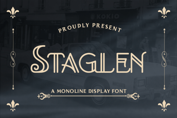 Staglen: A Glamorous Art Deco Font for Modern Branding