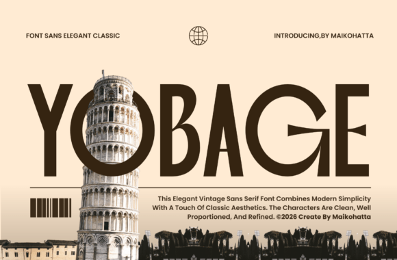 Yobage: A Timeless Sans Serif Font for Creative Makers