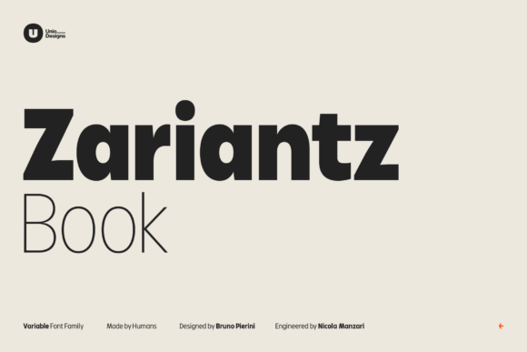Zariantz Book: A Modern Sans Serif for Campaign Creativity